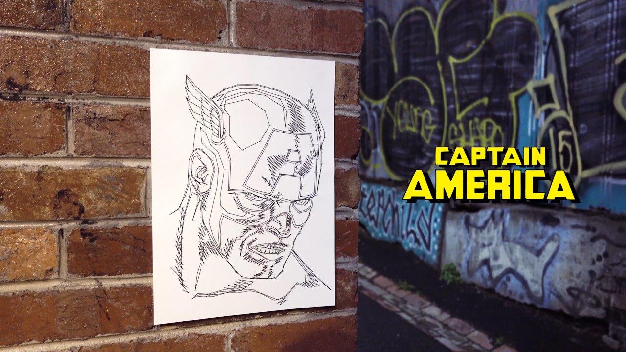 Połącz kropki - Kapitan Ameryka