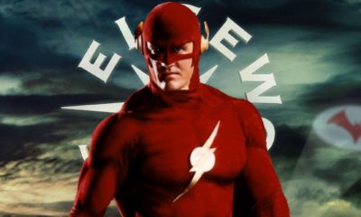 Zdjęcie okładkowe wpisu: Elseworlds – John Weasley Shipp w klasycznym stroju Flasha na zdjęciu z planu