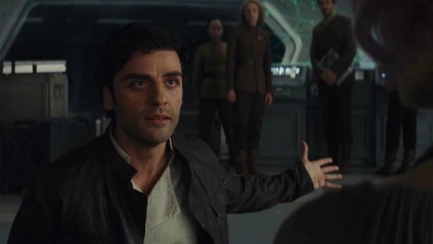 Oscar Isaac jako Poe Dameron w Ostatnim Jedi