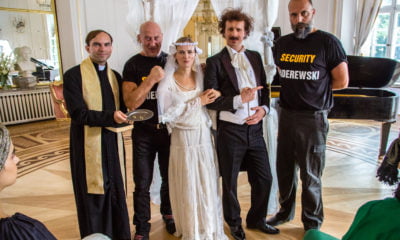 Zdjęcie okładkowe wpisu: Popek, Baron, Damięcka, Meyer i Bosak w trzecim odcinku Drunk History – Pół litra historii
