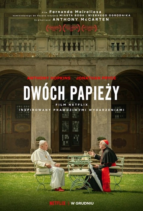 Dwóch papieży – recenzja filmu Netflixa ze znakomitymi rolami Hopkinsa i Pryce’a | BFI LFF 2019