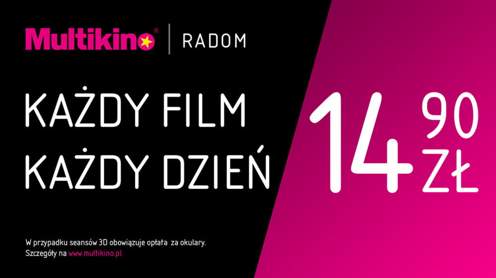 Zdjęcie okładkowe wpisu: Multikino w Olsztynie i Radomiu za 14,90 zł!