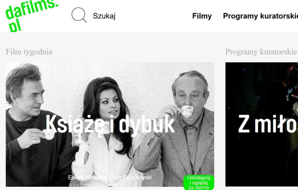 Zdjęcie okładkowe wpisu: DAFilms – w Polsce startuje nowy portal VOD