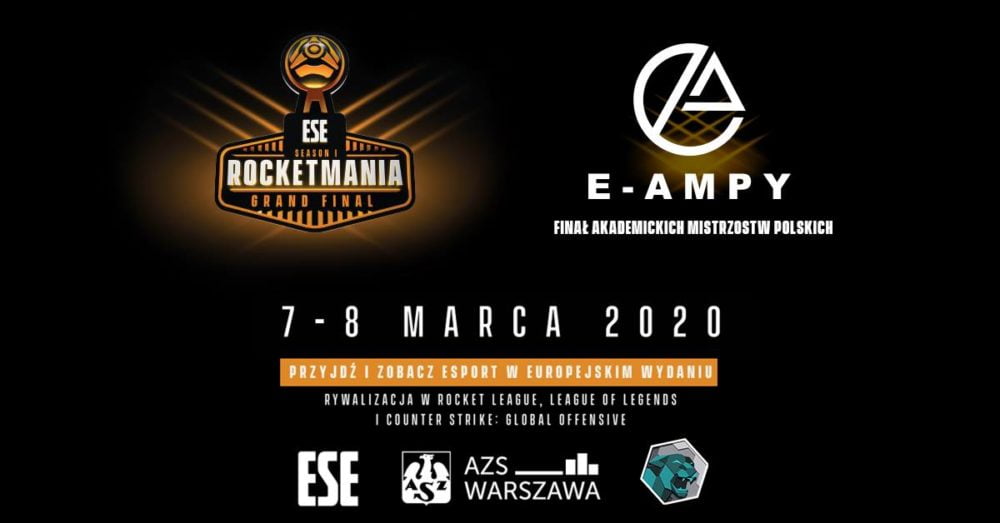 Zdjęcie okładkowe wpisu: W najbliższy weekend dopinguj najlepszych zawodników podczas E-sportowych Akademickich Mistrzostw Polski i finałów Rocketmanii!