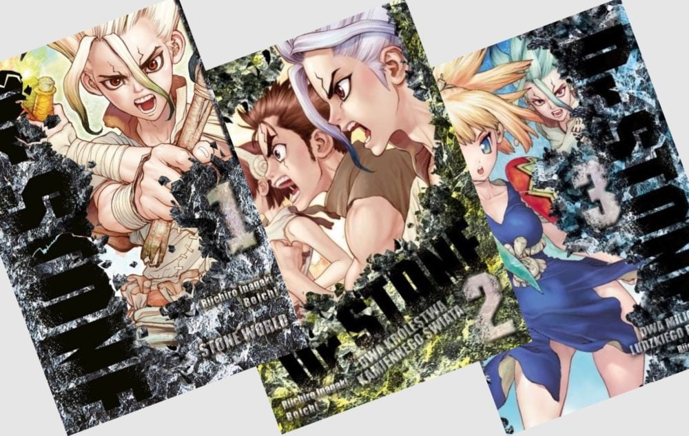 Zdjęcie okładkowe wpisu: Dr. Stone tomy 1-3 – recenzja mangi