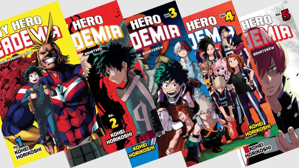 Zdjęcie okładkowe wpisu: My Hero Academia tomy 1-5 – recenzja mangi