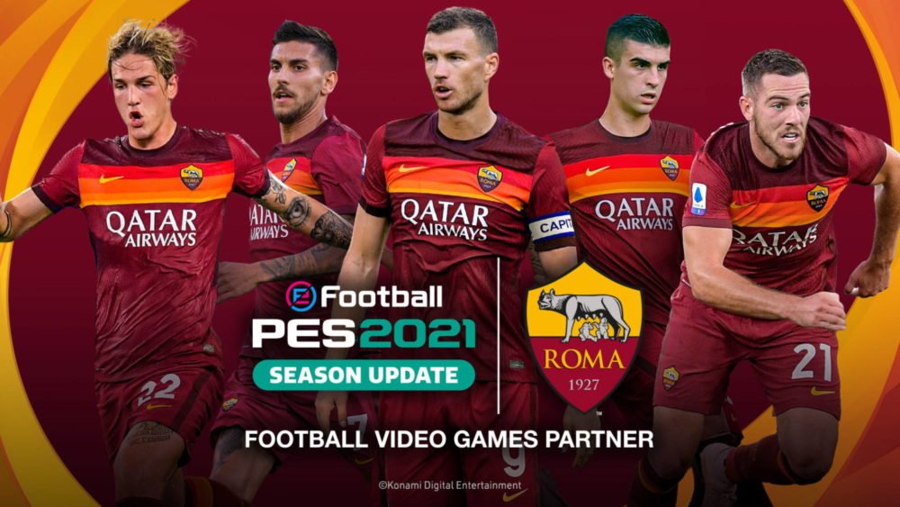 Zdjęcie okładkowe wpisu: eFootball PES 2021 – AS Roma na wyłączność
