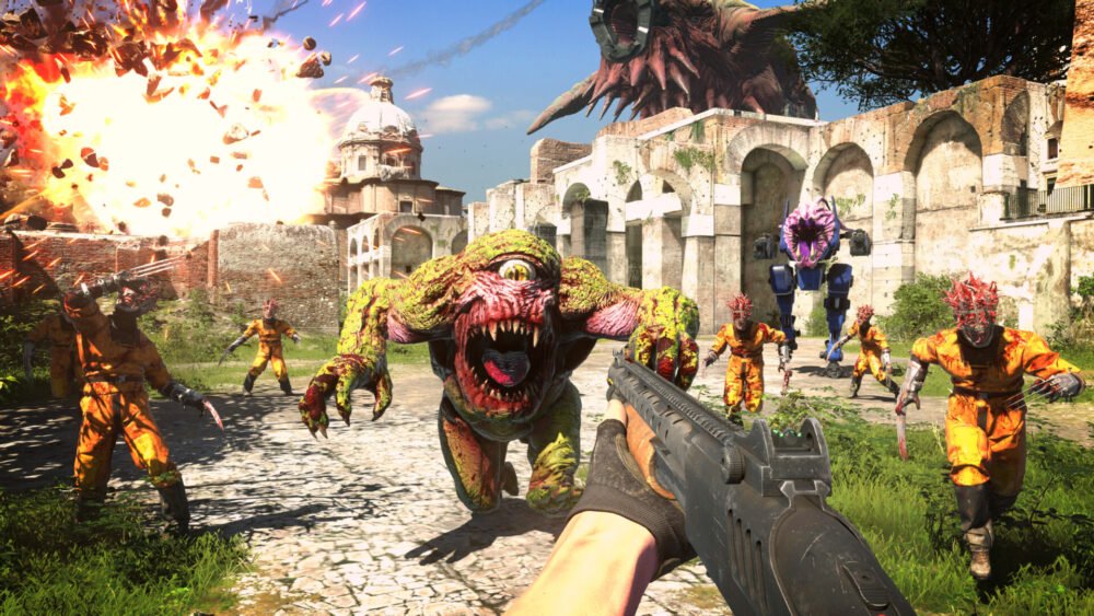 Zdjęcie okładkowe wpisu: Serious Sam 4 – recenzja gry. To nie Doom, bo nigdy być nim nie miał!
