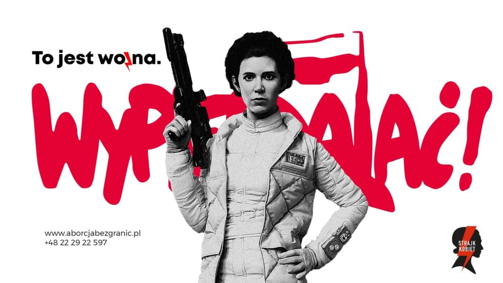 Zdjęcie okładkowe wpisu: Księżniczka Leia i Furiosa dołączają do Strajku Kobiet na plakatach Jarka Kubickiego!