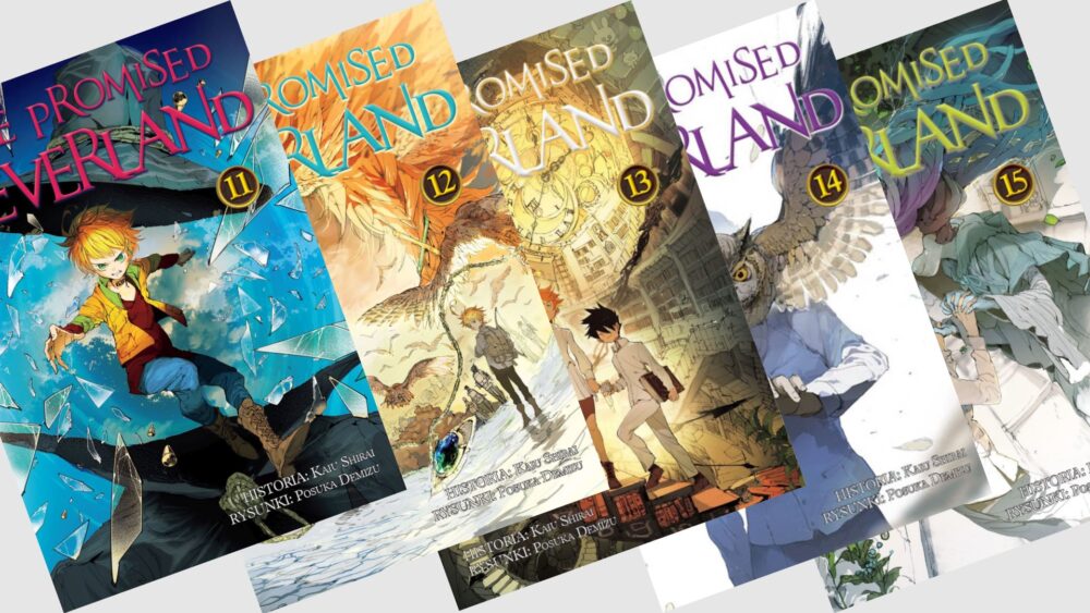 Zdjęcie okładkowe wpisu: The Promised Neverland tomy 11-15 – recenzja mangi