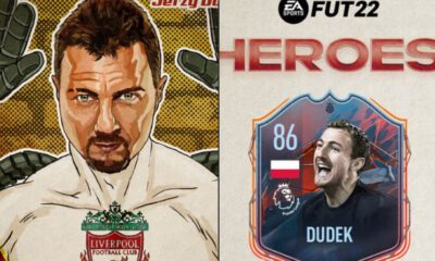 Zdjęcie okładkowe wpisu: FIFA 22 – Jerzy Dudek otrzymał kartę FUT Heroes. Znamy jego ocenę w grze!