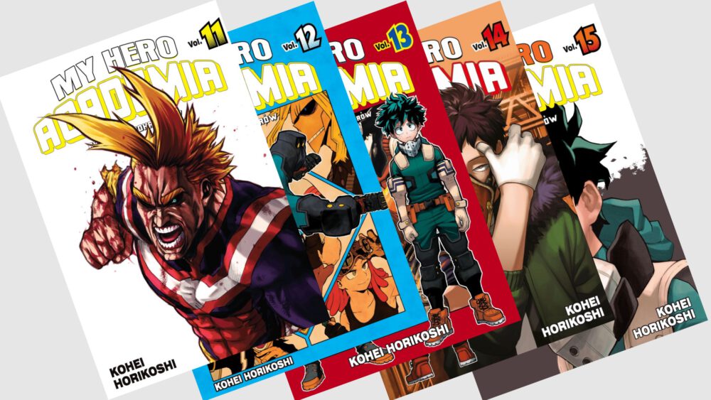 Zdjęcie okładkowe wpisu: My Hero Academia tomy 11-15 – recenzja mangi