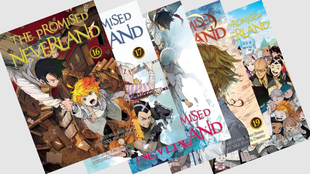 Zdjęcie okładkowe wpisu: The Promised Neverland tomy 16-20 (koniec) – recenzja mangi