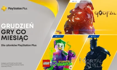 Zdjęcie okładkowe wpisu: Grudniowa oferta PlayStation Plus – LEGO Superzłoczyńcy DC, Mortal Shell i Godfall: Challenger Edition!