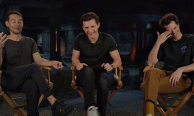 Zdjęcie okładkowe wpisu: Tom Holland, Tobey Maguire i Andrew Garfield w wywiadzie, zapowiadającym rozszerzone wydaniu filmu.