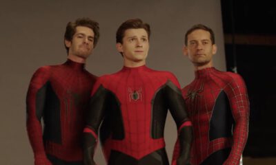 Zdjęcie okładkowe wpisu: Tom Holland, Andrew Garfield i Tobey Maguire za kulisami Spider-Man: Bez drogi do domu!