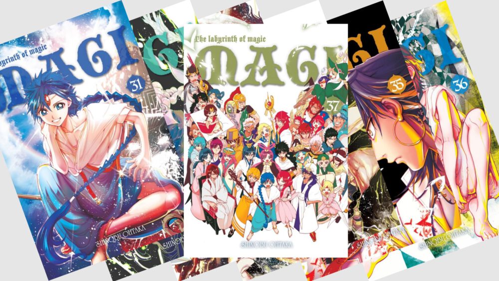 Zdjęcie okładkowe wpisu: Magi: Labyrinth of Magic tomy 31-37 (koniec) – recenzja mangi
