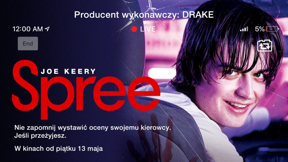 Zdjęcie okładkowe wpisu: Artystyczny animowany plakat do filmu SPREE! Premiera już dzisiaj!