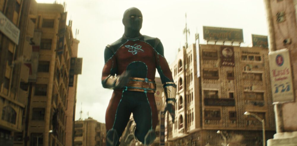 Zdjęcie okładkowe wpisu: Black Adam – Atom Smasher w filmie wygląda jak Deadpool?