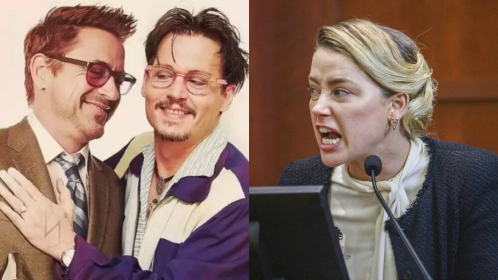 Zdjęcie okładkowe wpisu: Robert Downey Jr. gratuluje Johnny’emu Deppowi po wygranej procesu z Amber Heard