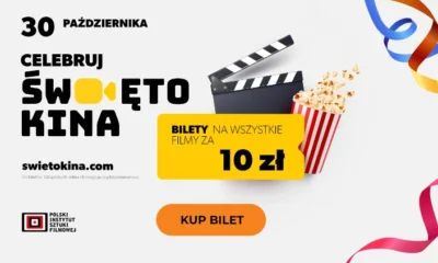Zdjęcie okładkowe wpisu: Już w niedzielę święto kina! Kup bilety w wyjątkowej cenie!