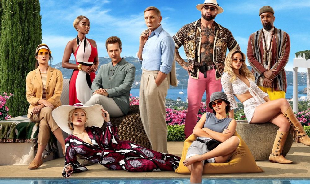 Zdjęcie okładkowe wpisu: Gwiazdorska obsada Glass Onion: Film z serii „Na noże” na nowym plakacie! Kiedy premiera?