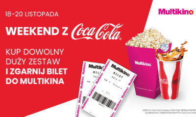 Zdjęcie okładkowe wpisu: Listopadowy Weekend z Coca Cola w Multikinie! Odbierz darmowy bilet na grudniową premierę!