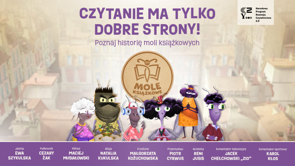Zdjęcie okładkowe wpisu: Miniserial Mole książkowe promuje czytelnictwo! Czytanie ma tylko dobre strony