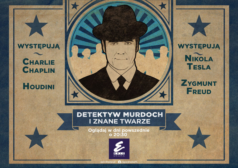 Zdjęcie okładkowe wpisu: Co łączy Chaplina i H.P. Lovecrafta? Detektyw Murdoch! Sprawdzamy jakich bohaterów zobaczyć możemy w serialu!
