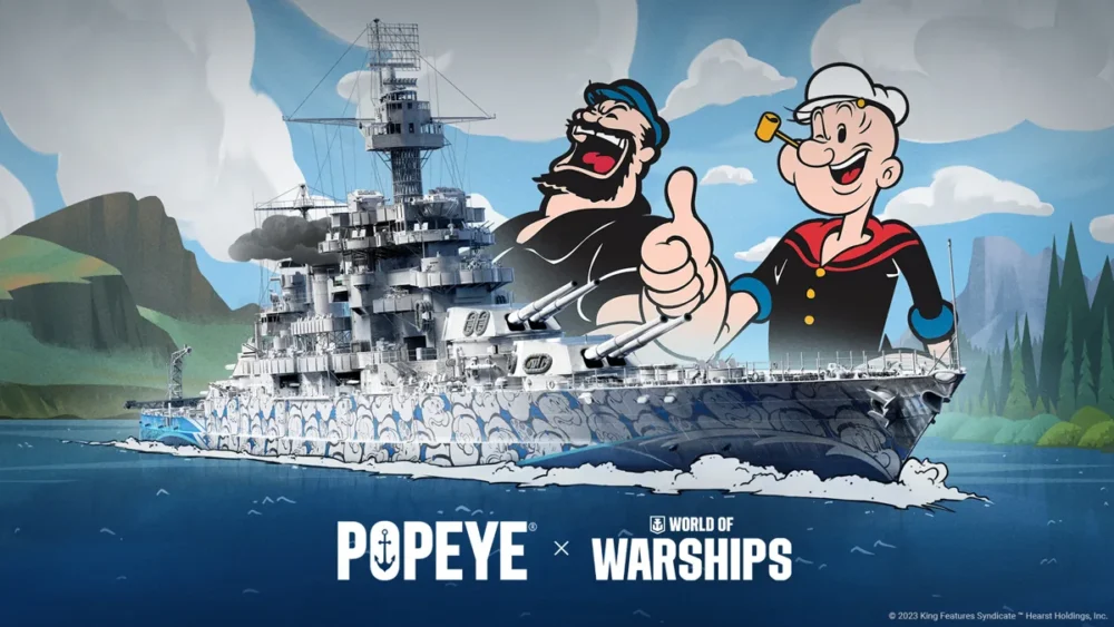 Zdjęcie okładkowe wpisu: Kultowy marynarz Popeye od dziś w World of Warships  w szczytnym celu!
