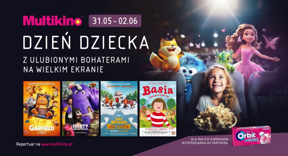 Zdjęcie okładkowe wpisu: Multikino i bajkowi bohaterowie zapraszają na filmową przygodę w Dzień Dziecka!