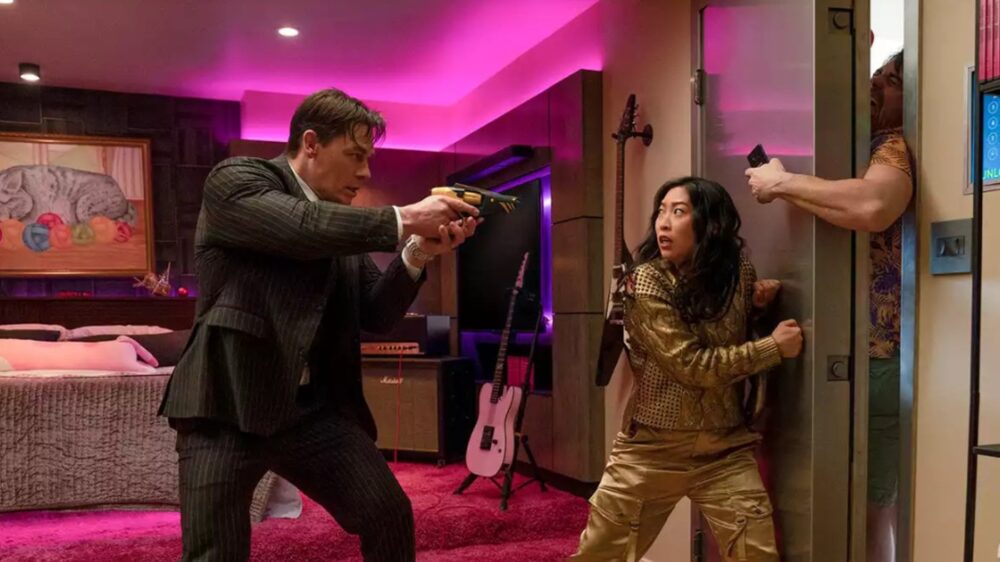 Zdjęcie okładkowe wpisu: Pierwsze zdjęcia z filmu Jackpot. W obsadzie John Cena, Simu Liu i Awkwafina