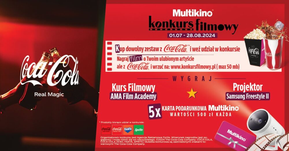 Zdjęcie okładkowe wpisu: Konkurs filmowy z Coca-Cola w Multikino!