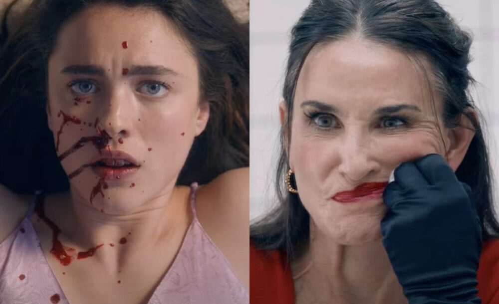 Zdjęcie okładkowe wpisu: Substancja – zwiastun body horroru. Demi Moore tworzy lepszą wersję siebie
