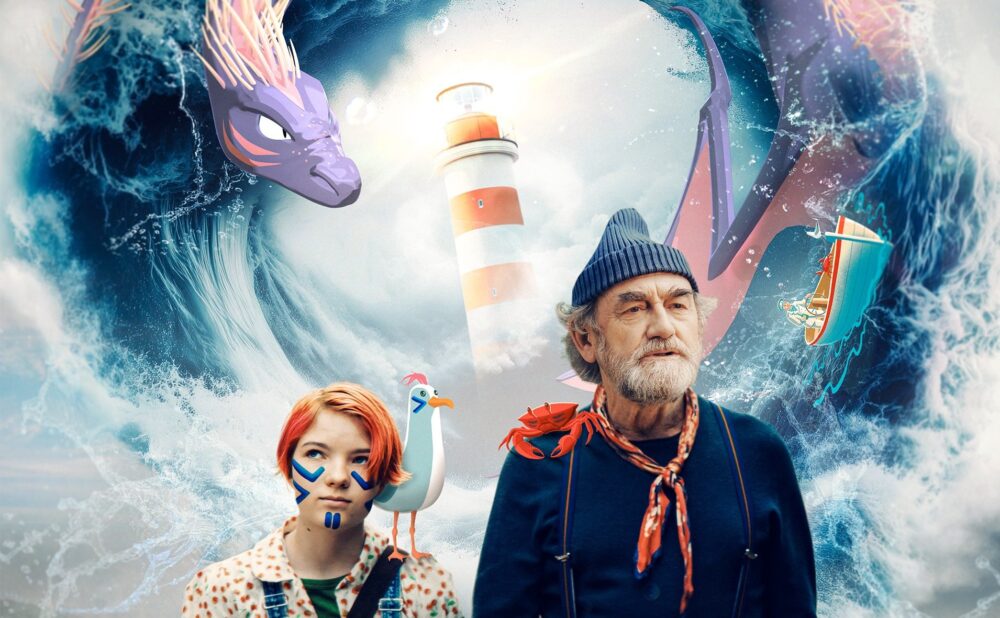 Zdjęcie okładkowe wpisu: Smok ściga bohaterów polskiego filmu Dziadku, wiejemy. Oficjalny plakat familijnej produkcji