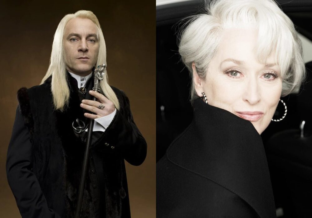Zdjęcie okładkowe wpisu: Meryl Streep jako Lucjusz Malfoy? Zaskakująca propozycja gwiazdy Harry’ego Pottera