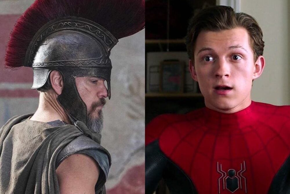 Zdjęcie okładkowe wpisu: Christopher Nolan i Tom Holland wyruszają na Odyseję. Gwiazdy uchwycone na zdjęciu z planu