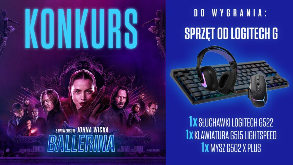 Zdjęcie okładkowe wpisu: Wyniki: Wygraj sprzęt od Logitech G! Ballerina. Z uniwersum Johna Wicka już w kinach!