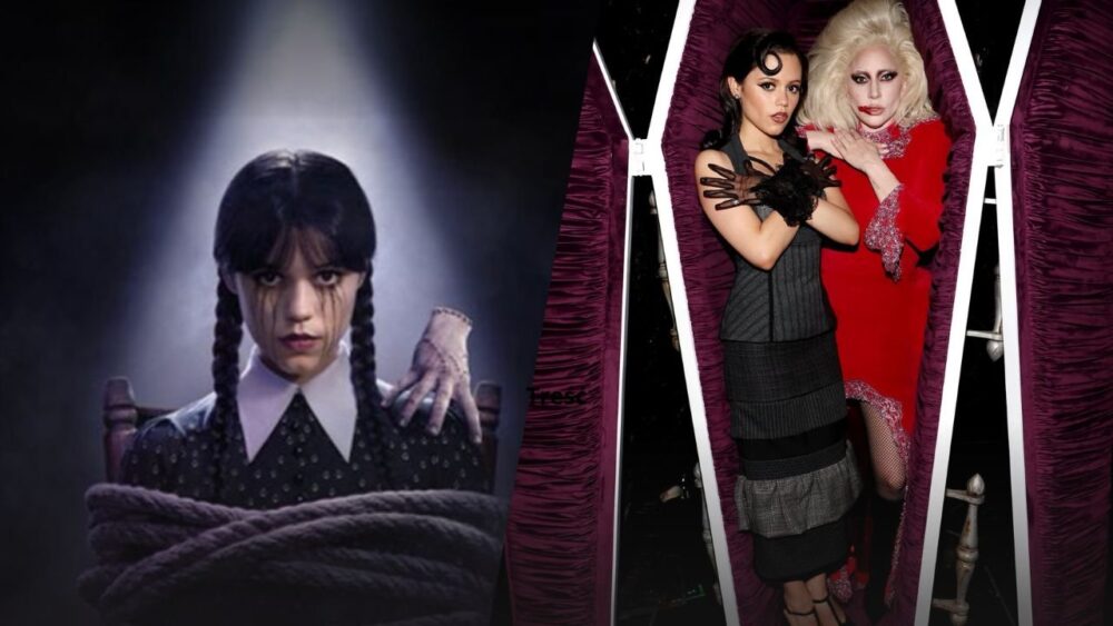 Zdjęcie okładkowe wpisu: Ujawniono, kogo zagra Lady Gaga w 2. sezonie Wednesday. Netflix pokazał też spory fragment nowego odcinka