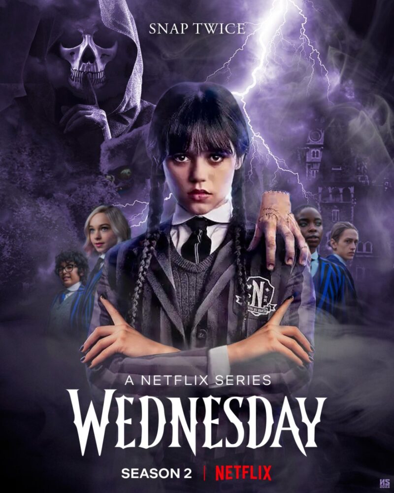 Wednesday – recenzja sezonu 2a! Serca mi brak