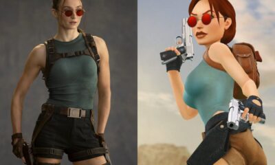 Zdjęcie okładkowe wpisu: Oto Sophie Turner jako Lara Croft! Pierwsze zdjęcie z serialu Tomb Raider od Prime Video